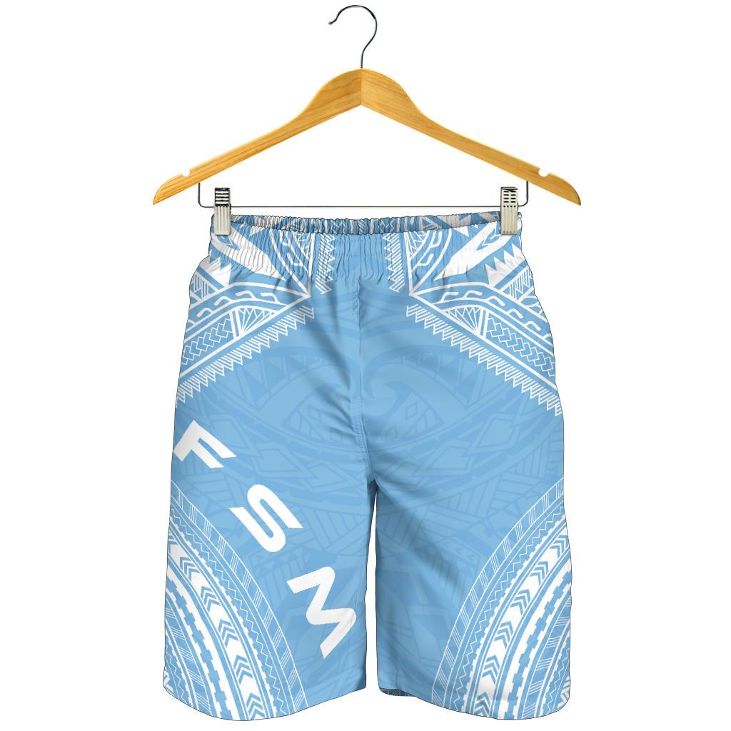 Federated States of Micronesia Men's Shorts - Polynesian Chief Flag Version - Polynesian Pride