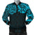 New Zealand Men's Bomber Jacket, Maori Polynesian Tattoo Blue Blue - Polynesian Pride