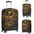 Polynesian Hawaii (Kanaka Maoli) Luggage Cover - Gold Hibiscus Turtle Flowing GOLD - Polynesian Pride