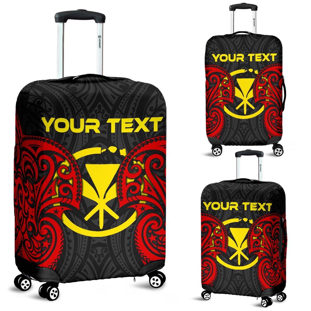 Polynesian Custom Personalised Hawaii Luggage Covers - Hawaiian Spirit Red - Polynesian Pride