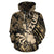 Niue Zip up Hoodie Niue Uga Coconut Tree Golden A02 - Polynesian Pride