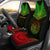 Palau Custom Personalised Car Seat Cover - Palau Seal Polynesian Chief Tattoo Reggae Version Universal Fit Reggae - Polynesian Pride