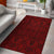 Hawaii Area Rug Polynesian Lauhala Mix AH Rug Red - Polynesian Pride