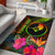 YAP Polynesian Personalised Area Rug - Hibiscus and Banana Leaves Reggae - Polynesian Pride