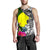 Palau Men Tank Top - Turtle Plumeria Banana Leaf - Polynesian Pride