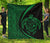 Hawaii Turtle Map Polynesian Premium Quilt - Green - Circle Style Green - Polynesian Pride
