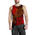 Tahiti Men's Tank Top - Red Shark Polynesian Tattoo - Polynesian Pride