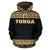 Tonga All Over Hoodie Polynesian Gold Version - Polynesian Pride