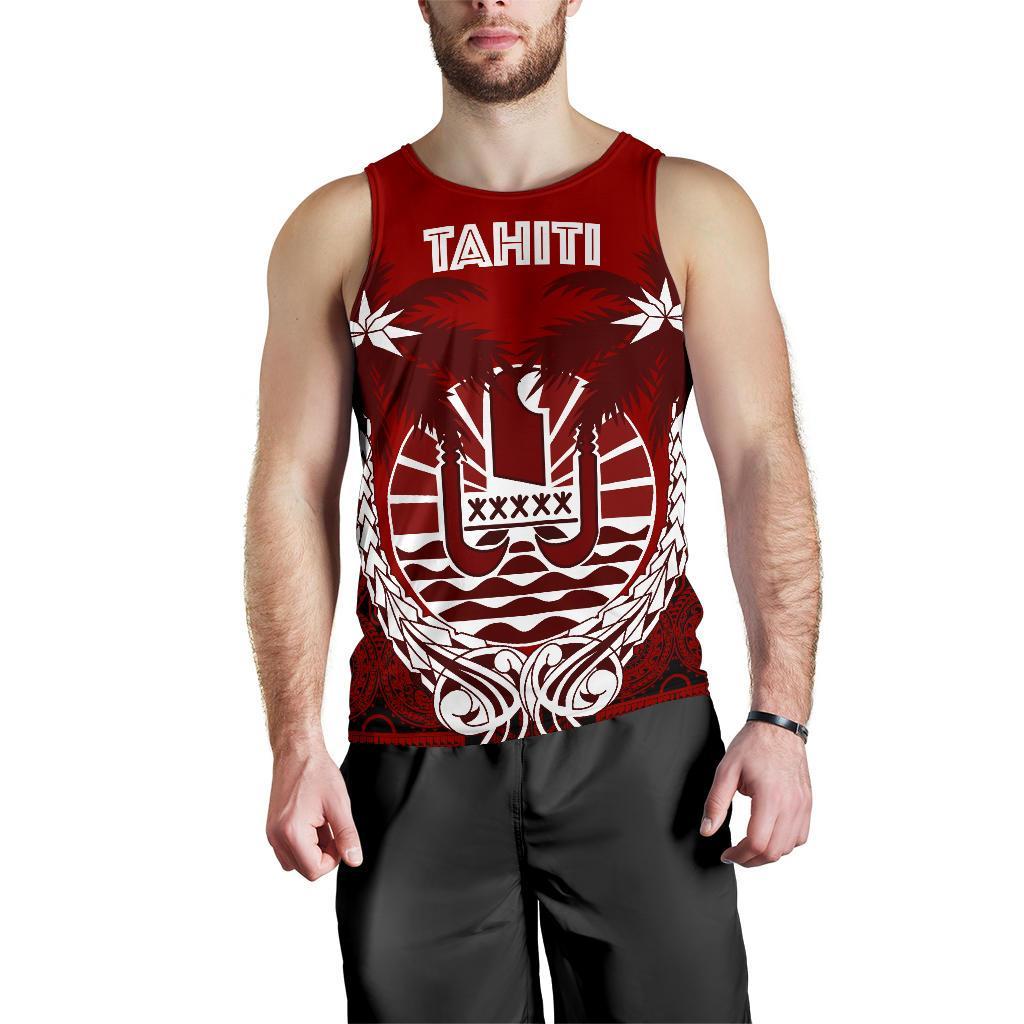 Tahiti Polynesian Coconut Men's Tank Top A02 - Polynesian Pride