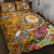 FSM Custom Personalised Quilt Bed Set - Turtle Plumeria (Gold) Gold - Polynesian Pride