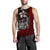 Yap Micronesia Men's Tank Top Red - Turtle With Hook - Polynesian Pride