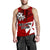 Wallis and Futuna Rugby Men's Tank Top Sporty Vibes Red - Polynesian Pride