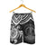 Vanuatu Polynesian Shorts (Men) - White Turtle - Polynesian Pride