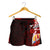 Tahiti Polynesian Women's Shorts - Coat Of Arm With Hibiscus - Polynesian Pride