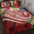 YAP Polynesian Quilt Bed Set - Summer Plumeria (Red) Red - Polynesian Pride