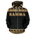 Samoa All Over Zip up Hoodie Polynesian Gold Version - Polynesian Pride