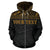 Guam Polynesian All Over Custom Zip up Hoodie Yellow Horizontal Style - Polynesian Pride