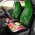 Tahiti Car Seat Covers - Turtle Plumeria (Green) Universal Fit Green - Polynesian Pride