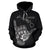 Hawaii All Over Hoodie Polynesian Shaka Hawaii Map Black - Polynesian Pride