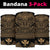 Hawaiian Kanaka Map Bandana 3 - Pack Nation Warrior Gold - Polynesian Pride