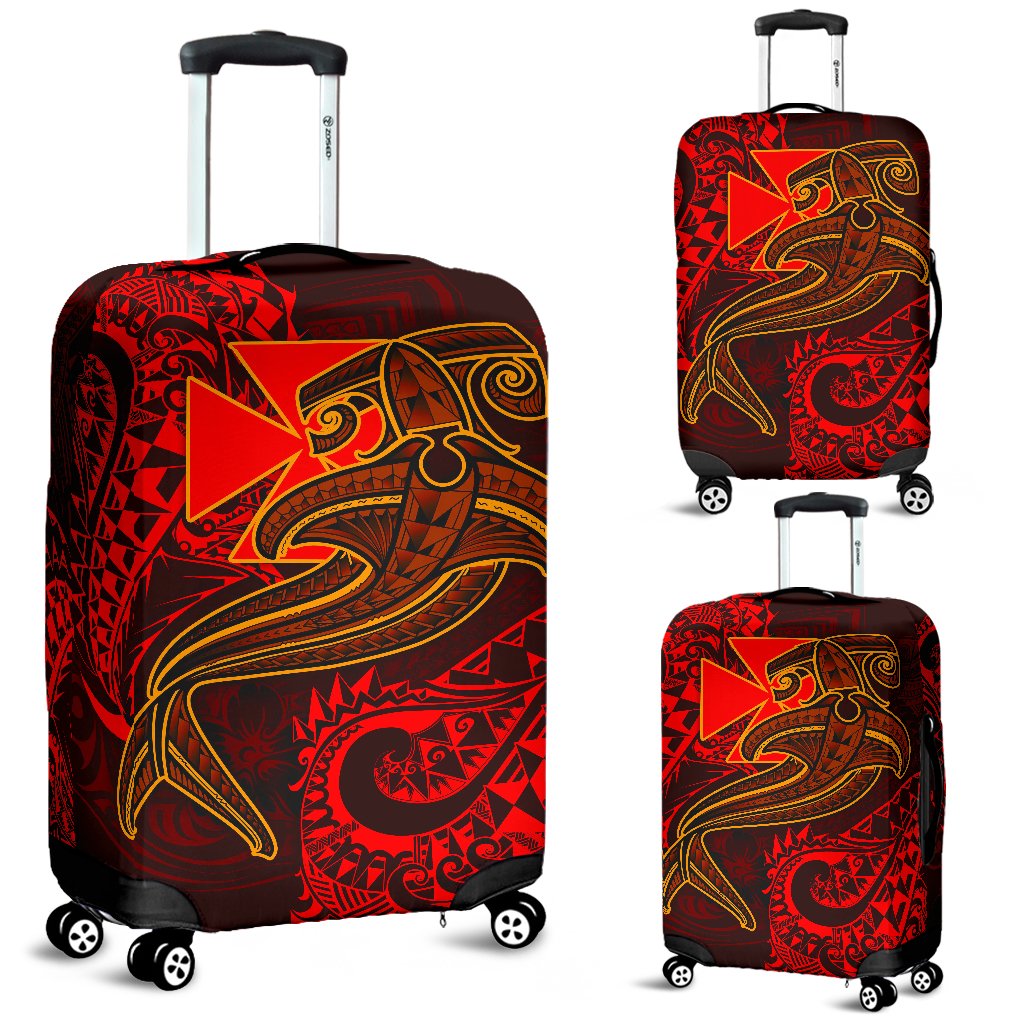Polynesian Wallis and Futuna Luggage Covers - Red Shark Polynesian Tattoo - Polynesian Pride