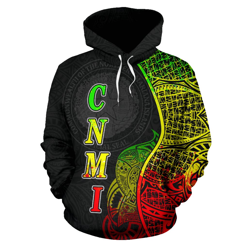 Northern Mariana Islands Polynesian Hoodie Coconut Tree Reggae - Polynesian Pride