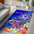 FSM Custom Personalised Area Rug - Turtle Plumeria (Blue) Blue - Polynesian Pride