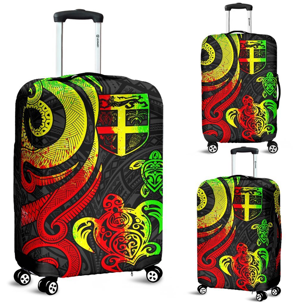 Fiji Polynesian Luggage Covers - Reggae Tentacle Turtle Reggae - Polynesian Pride