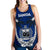 Samoa Polynesian Coconut Women's Racerback Tank (Blue) A02 - Polynesian Pride