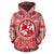 Tonga ll Over Hoodie Tonga Coat of rms Polynesian Flag Color Unisex Red - Polynesian Pride