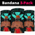 Warrior Kanaka Map Polynesian Bandana 3-Pack - Turquoise - AH - Polynesian Pride