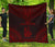 New Caledonia Premium Quilt - New Caledonia Coat Of Arms Polynesian Chief Dark Red Version Red - Polynesian Pride