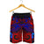 Samoa Men's Shorts - Blue Shark Polynesian Tattoo - Polynesian Pride