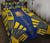 Tokelau Quilt Bed Set - Tokelau Coat Of Arms Yellow Tattoo Style - Polynesian Pride