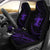 Cook Islands Car Seat Covers - Purple - Frida Style Universal Fit Black - Polynesian Pride