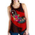 Chuuk Women's Racerback Tank - Polynesian Hook And Hibiscus (Red) Red - Polynesian Pride