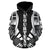 Federated States of Micronesia All Over Custom Hoodie Black Tattoo Style - Polynesian Pride