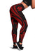 Wallis and Futuna Women's Leggings - Red Tentacle Turtle - Polynesian Pride