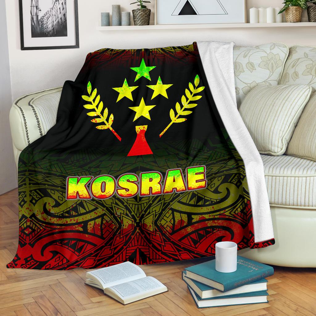 Kosrae Premium Blanket - Reggae Fog Style White - Polynesian Pride