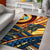 Guam Area Rug - Dolphin Surfing Yellow - Polynesian Pride