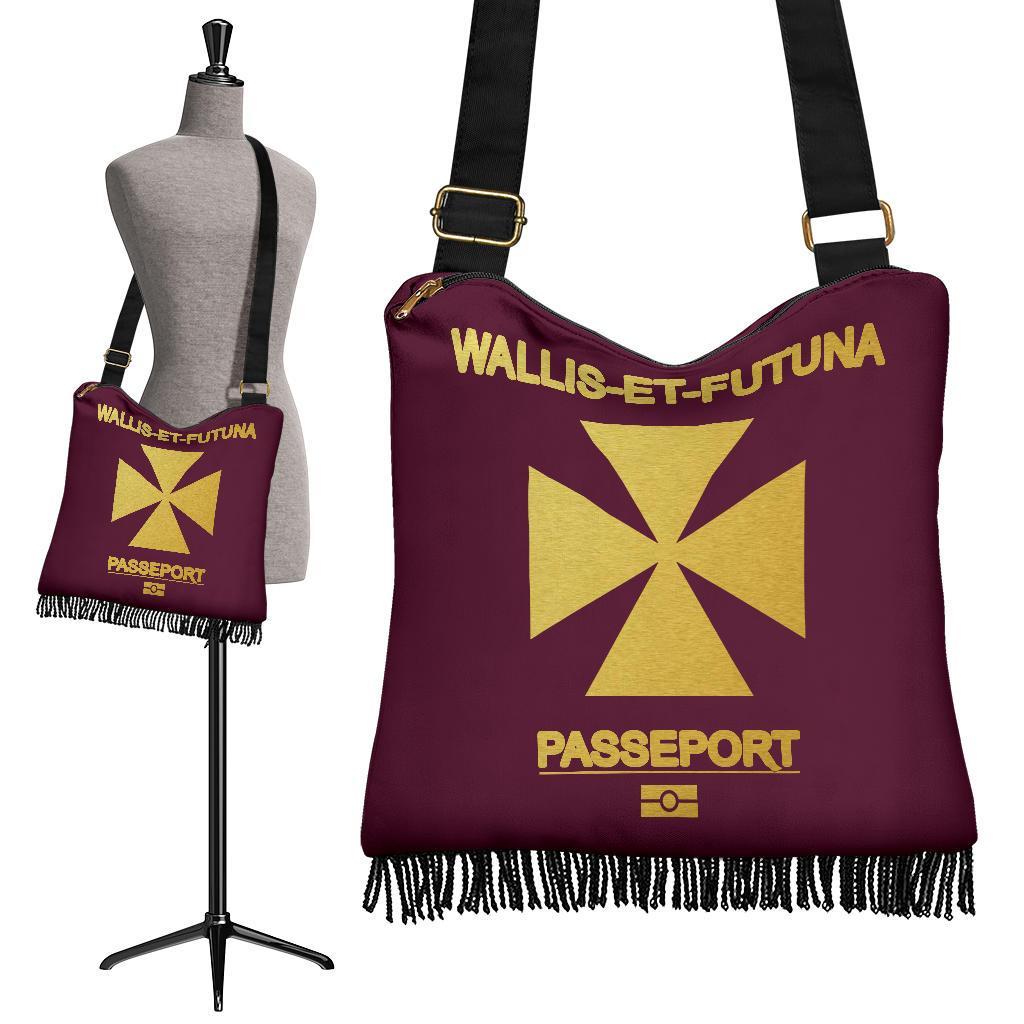 Wallis and Futuna Passport Crossbody Boho Handbag - Polynesian Pride