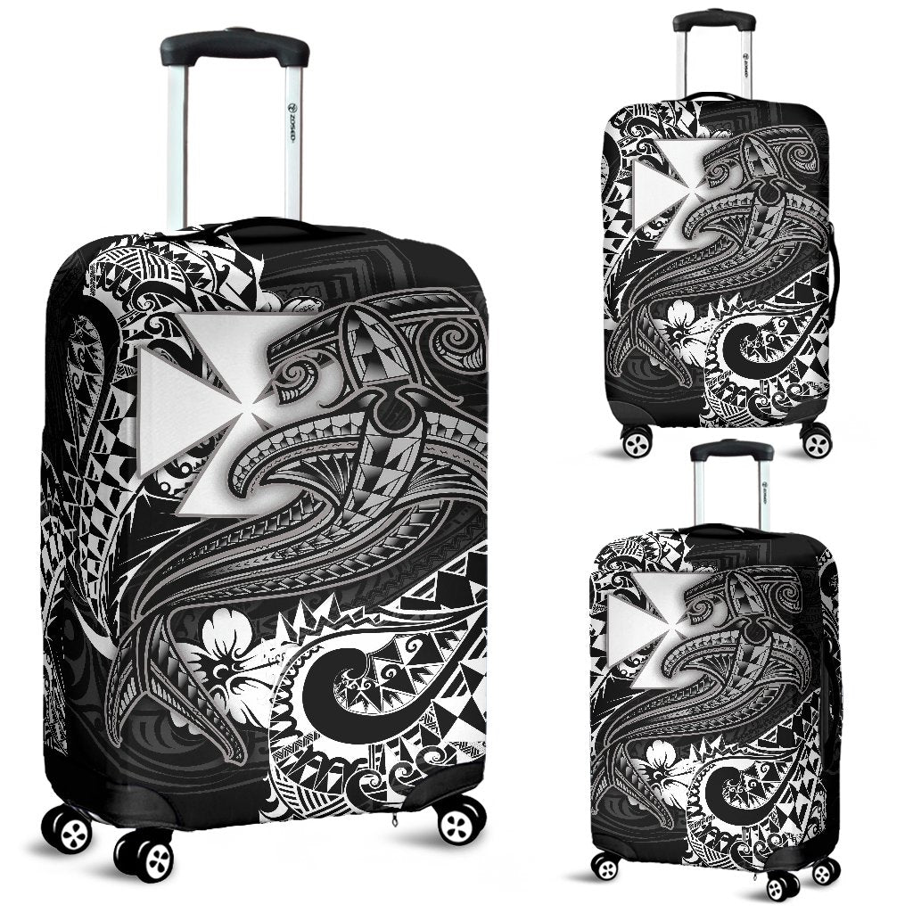 Polynesian Wallis and Futuna Luggage Covers - White Shark Polynesian Tattoo - Polynesian Pride