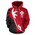 Wallis and Futuna Zip up Hoodie Wallis and Futuna Coat of Arms Coconut Tree - Polynesian Pride