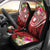 Marshall Islands Polynesian Car Seat Cover - Summer Plumeria (Red) Universal Fit Red - Polynesian Pride