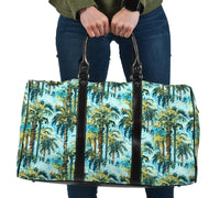 Tropical Palm Trees Blue Hawaii Travel Bag Travel Bag One size Black - Polynesian Pride