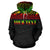 Northern Mariana Islands Polynesian All Over Custom Hoodie Reggae Horizontal Style - Polynesian Pride