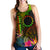 Cook Islands Polynesian Personalised Women's Racerback Tank - Hibiscus and Banana Leaves - Polynesian Pride