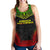 French Polynesia Women's Racerback Tank - Polynesian Chief Reggae Version Art - Polynesian Pride