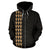 Hawaii Kakau Polynesian Gold Hammerhead Shark Hoodie (Zip) - Polynesian Pride