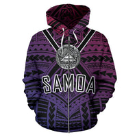 American Samoa Polynesian Zip up Hoodie Morden Style Unisex Art - Polynesian Pride